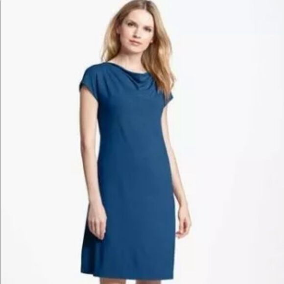 ✨ HP✨ Eileen Fisher Drape Neck
Knee Length Dress ✨ - Picture 2 of 6
